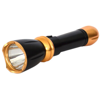 

Installation outdoor lighting flashlight flashlight LED rechargeable flashlight metal self-defense torch 4958 black