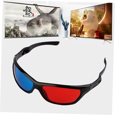 

2016 Черная Рамка Красный Синий 3D Очки Для Одномерной Anaglyph Movie Game DVD Hot Новые
