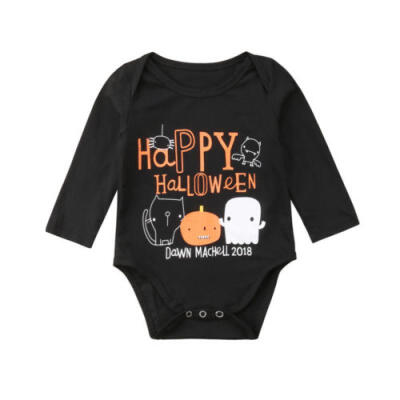 

Newborn Baby Girl Boy Kid Long Sleeve Casual Romper Jumpsuit Bodysuit Outfits