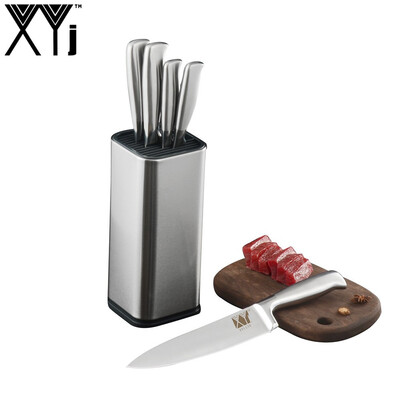 

XYj Kitchen Knife Chef Slicing Santoku Utility Fruit Knife 8 inch Knife Holder Stainless Steel Cooking Accessories