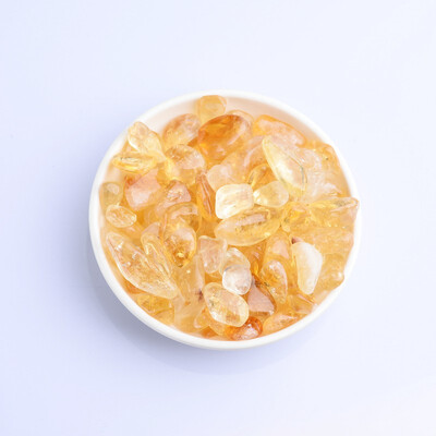 

JINGLINGWUZHE Natural Citrine Stone Polishing Crystal Crushed Stone Bracelet Decoration 4253