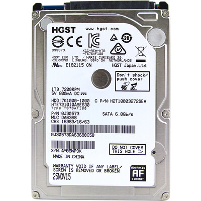 

HGST Enhanced Laptop Harddisk SATA6Gb / s