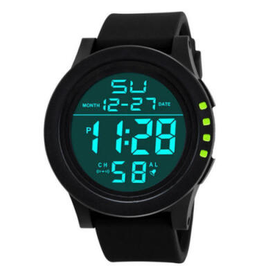 

Mens Digital Sports Watch LED Screen Large Face Military Waterproof Watches HOT