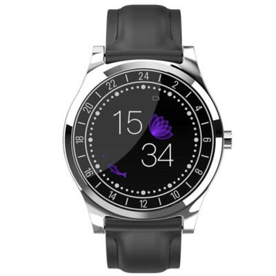 

Bluetooth Smart Business Watch Heart Rate Blood Pressure Monitor For iOS Android