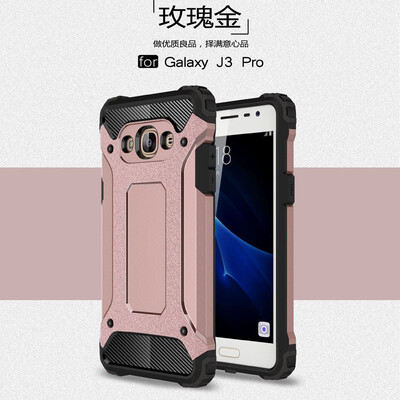 

Fivice Samsung Galaxy J3 pro case Luxury Silicone Diamond Armor PC Hard Shell Phone Case