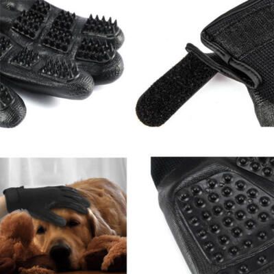 

Pet Dog Bath Comb Cleaner Grooming Gloves Brush Hair Remover Shedding Massage US