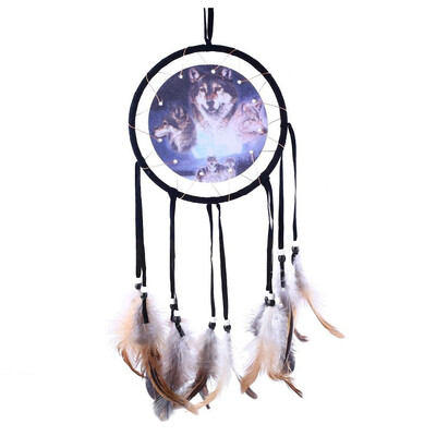 

UpperX Dream Catcher With Animal Pattern Of Wolf