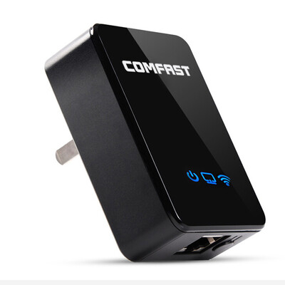 

COMFAST CF-WR150N 150M интеллектуальный беспроводной WIFI усилитель сигнала повторитель AP маршрутизатор мини черный дизайн