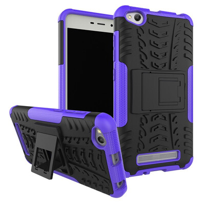 

Fivice Redmi 4A Case TPU anti-fall tire pattern back clip bracket phone case