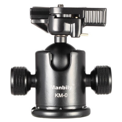 

Manbily KM-0 Professional Camera Ball Head Tripod Head Panoramic Head Sliding Rail Head Aluminum Alloy Max Load Capacity 15kg