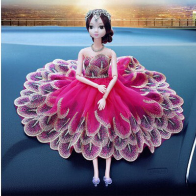 

1Pcs Beautiful Dolls Sweet decorative doll wedding special handmade Doll car interior display decorations accessories