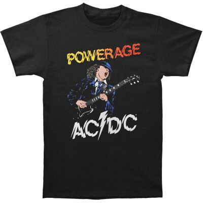 

ACDC Hard Rock Band Music Group Electric Guitar Powerage Adult T-Shirt Tee