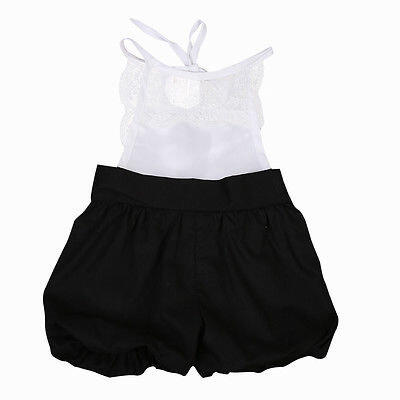 

Fashion Kids Baby Girls Lace Romper Ruffel Shorts Pants Jumpsuit Outfits Clothes