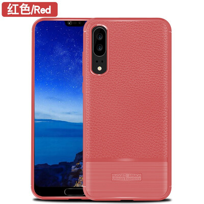 

Fivice HUAWEI P20 case luxury silicone anti-fall lychee protective cover