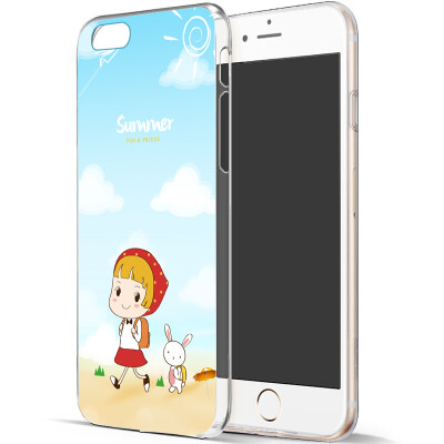 

Mei Yi iPhone 6 / 6s phone shell / protective cover Apple 6S phone shell then young series of small red hat and white rabbit 4.7 i