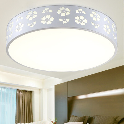 

【Jingdong Supermarket】 HD LED Ceiling Light 18W Snow Series White Bedroom Restaurant Ceiling Light Round Modern Simple