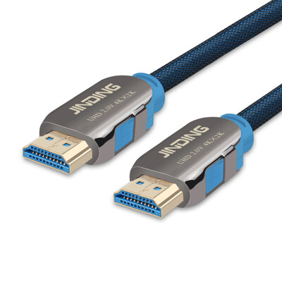 

JINDING JD-H20 luxury gold-plated HDMI cable HD line version 20 3d function 2k 4k resolution computer TV set-top box projector cable HD interface line 5 meters