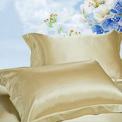 

Silk Satin Standard Pillow Cushion Cover Case Pillowcase Home Décor MultiColor