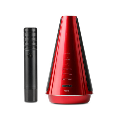 

TOSING 08 Bluetooth Speaker Wireless Karaoke Microphone 2 in 1Portable Conference SpeakerParty Mini Speaker MicrophoneRed