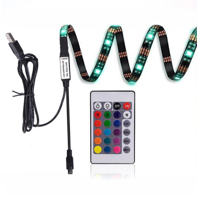 

True - Shine 90CM DC5V SMD5050 RGB LED Strips TV Bias Lighting with Remote Control