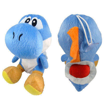 

New Super Mario Brothers Deep Blue Yoshi Gargon 7in Stuffed Plush Doll