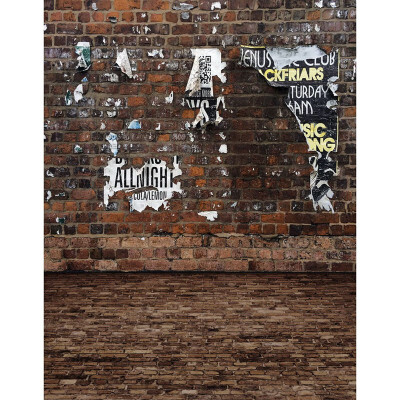 

Old Red Brick Wall Photo Backdrop 57FT Vinyl Fabric Cloth Digital Printing Photo Birthday Background s-2265