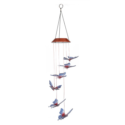 

Solar Powered Color Changing LED Wind Chimes Decoration Lamp