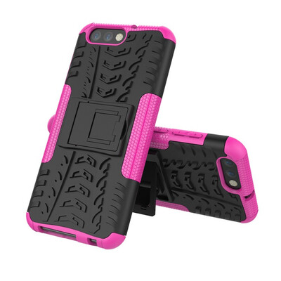

Fivice Asus Zenfone 4 55 inch ZE554KL Case TPU anti-fall tire pattern back clip bracket phone case