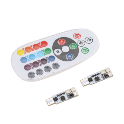 

LED Colorful Car Interior Atmosphere Lamp Flash-explosion Light Reading Lighting Lights Suit of White Remote Control&Bulbs