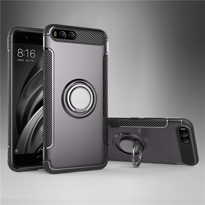 

Fivice Xiaomi MI 6 case PC metal ring shell magnetic car bracket TPU phone case