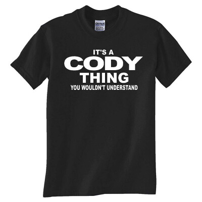 

CODY "THING" - BLACK T SHIRT