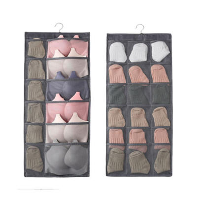 

Underwear Bra Socks Organizer Clothing Storage Bag Pockets Wardrobe Hang Bag