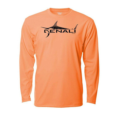 

Denali Performance Mens UPF 50 ProtectUV Mega Solar Long Sleeve T-Shirt with Denali Marlin Logo