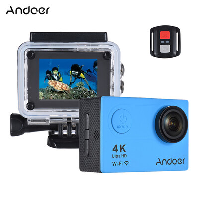 

Andoer AN6000 4K 16MP WiFi Action Sports Camera 1080P Ultra HD with Remote Control 2" LCD 170° Wide Angle Lens Support 4X Zoom Di