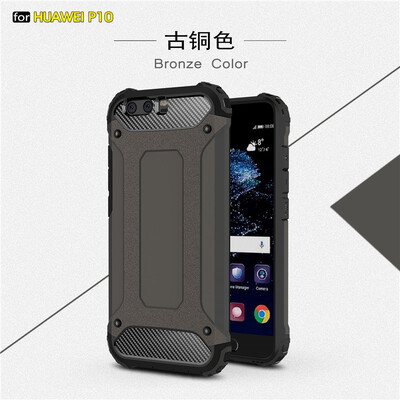 

Fivice Huawei P10 case Luxury Silicone Diamond Armor PC Hard Shell Phone Case