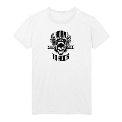 

Born to Rock Party Hard Men T-Shirt Tshirt T