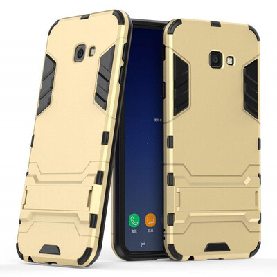 

Case for Samsung Galaxy J4 Plus 6 inch 2 in 1 Shockproof with Kickstand Feature Hybrid Dual Layer Armor Protective Cover