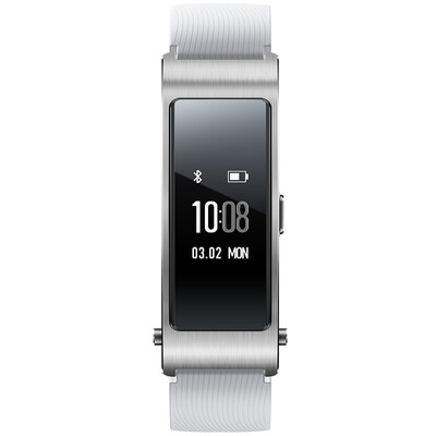 

Huawei (HUAWEI) браслет Huawei B3 (Bluetooth-гарнитура и умный браслет + металлический корпус + сенсорный экран + ремешок для TPU) спортивная версия Yue move white