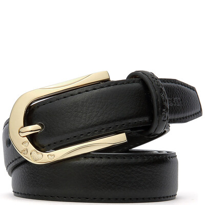 

PLOVER Women's Belt Fashion Classic Buckle Belt Leather Belt P1503M014J Black