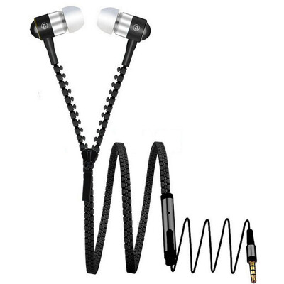 

MyMei New 35mm in-Ear Earphone Earbuds with Mic Zipper Universal Stereo Headphone