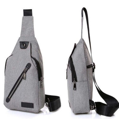 

UK MenWomen Canvas Casual Hiking Bicycle Crossbody Chest Sling Bag Shoulder Bag