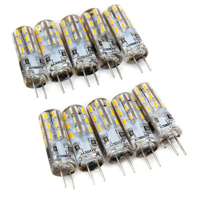 

3W 10pcs G4 LED Lamp SMD 3014 AC 220V Bulb Warm White Light 360 Degree Angle Spotlight