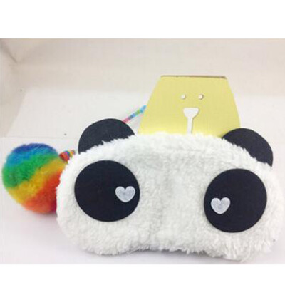 

Cute Cartoon Panda Style Blindfold Plush Fabric Shade Sleep Eye Mask