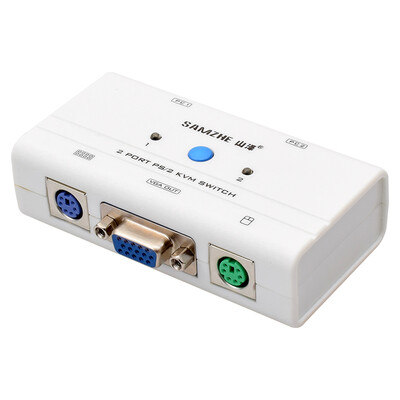 

Shanze (SAMZHE) СЗФ-400A 4-портовый KVM-переключатель ручного PS2 интерфейс клавиатура мыши KVM-переключатель монитора VGA совместно с исходной линией