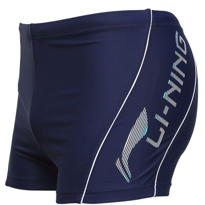 

Li Ning LINING swimsuits men&39s professional angle swimsuits men&39s hot springs swimming trousers 025-2 919 blue XL waist circumference 84-92cm