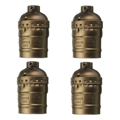 

4pcs E26 E27 Industrial Rustic Antique Retro Home Light Socket Vintage Edison Pendant Lamp Metal holder