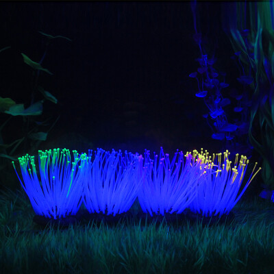 

Artificial Silicone Sea Anemone with Glowing Effect for Fish Tank Aquarium Ornament Decoration