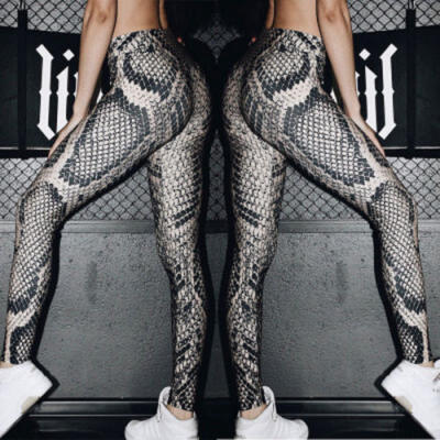 

Women Print Yoga Fitness Leggings Running Gym Stretch Sports Pants Trousers