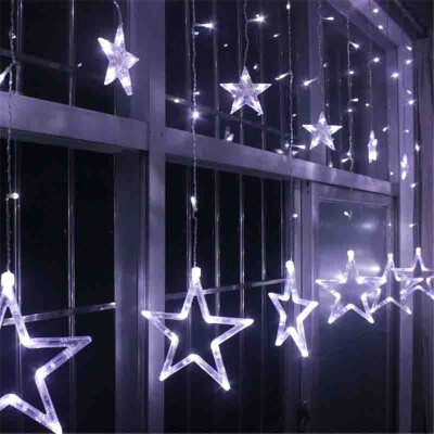 

Christmas Decorations for Home Lights Outdoor Led String Warm White Star String Light Garland Led Curtain for WeddingHomeParty