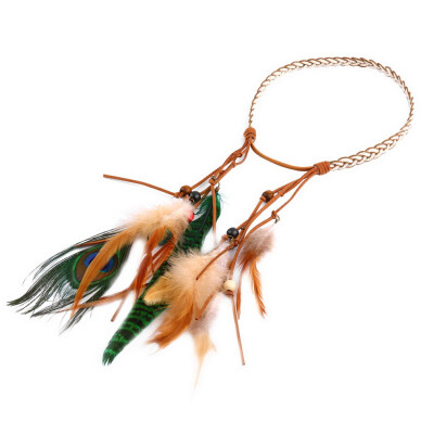 

Fashion Festival Feather Headband Hippie Headdress Hair Accessories Boho